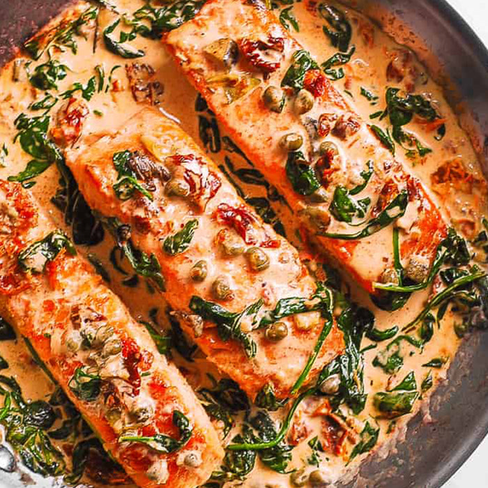 Creamy Garlic Tuscan Salmon