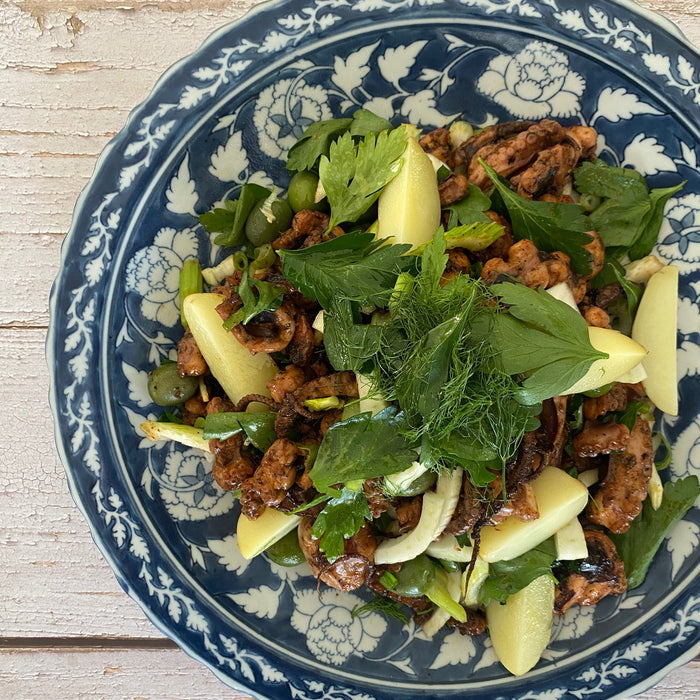 Phoodie's Grilled Baby Octopus Salad