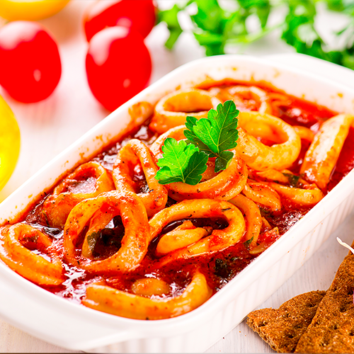 Tomato Squid Stir Fry