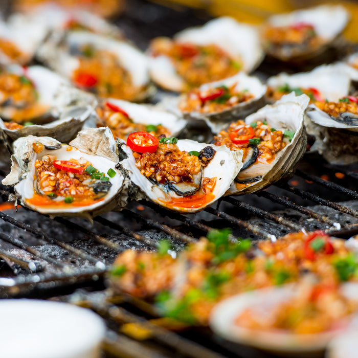 Grilled Oyster with Garlic Butter