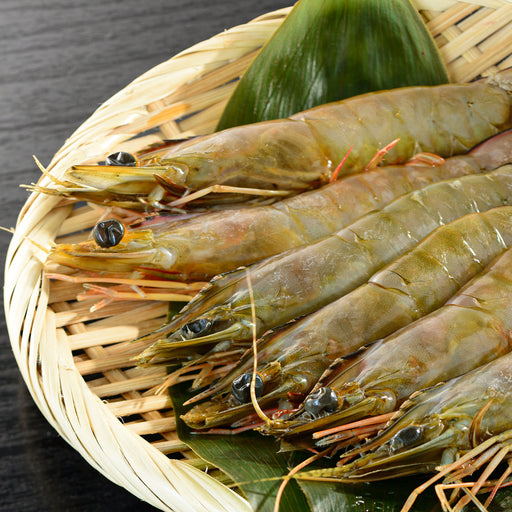 a serving of Australian Banana Prawns