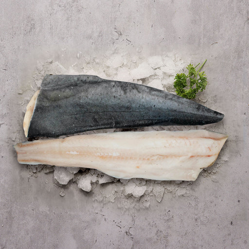 a serving of fresh Alaskan Black Cod Skin-On Fillet 