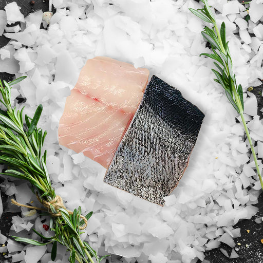 slices of Blue Eye Cod Skin-on Fillet