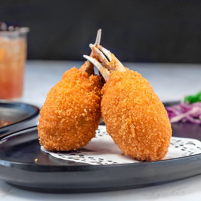 a serving of Crumbed Seafood Crab Claw