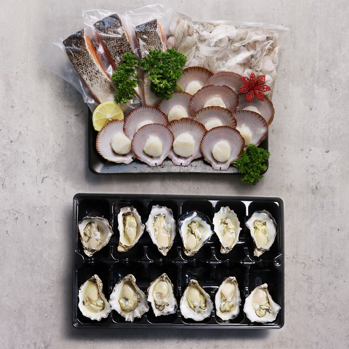 Seafood BBQ Box (Salmon, Scallops, Oysters, Octopus)