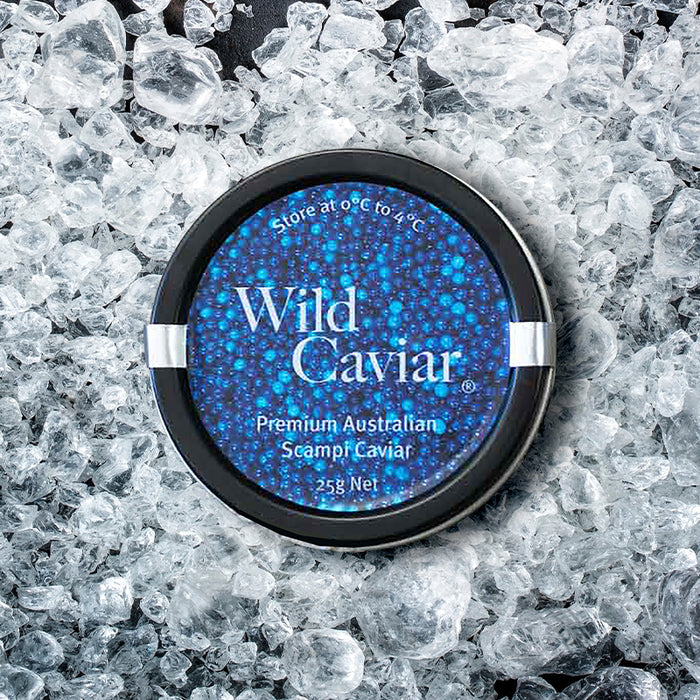 a tin of Australian Wild Scampi Caviar