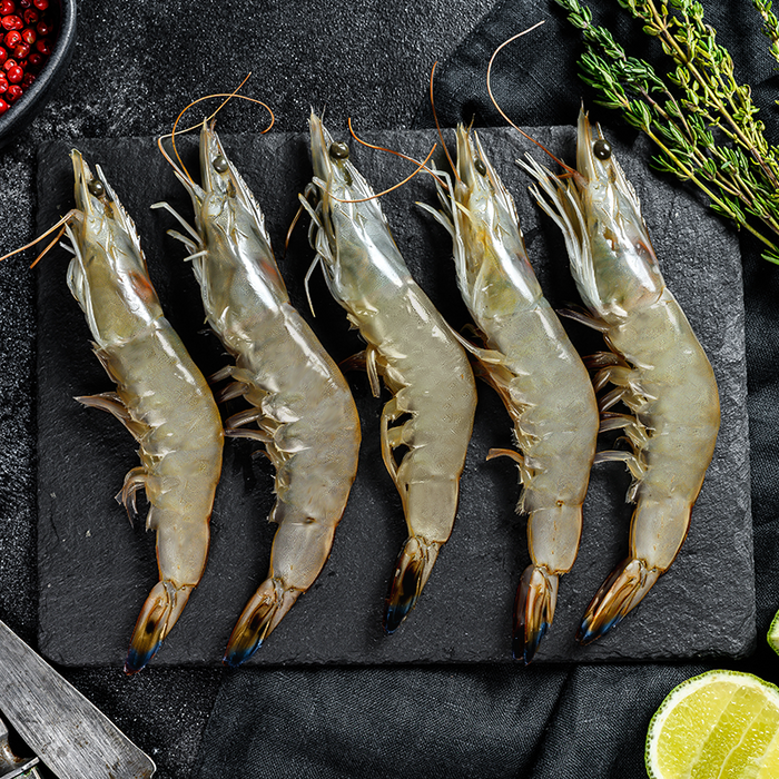 Large SA Green King Prawns U10/15 (Frozen) per kg