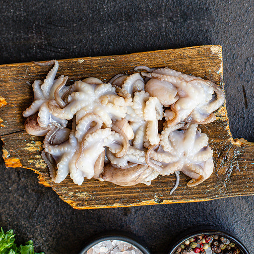 a tray of Clarence River Baby Octopus