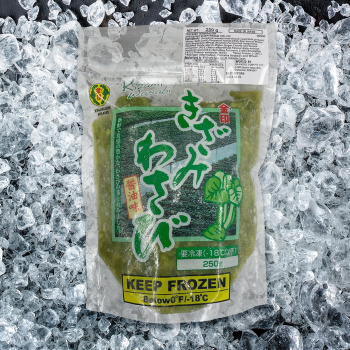 Kinjirushi Kizami Wasabi (Frozen Soy Sauce Wasabi) 250g pack