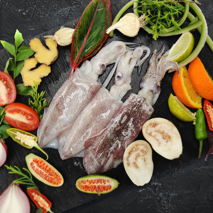 Whole Loligo Squid Medium size per kg (Frozen)