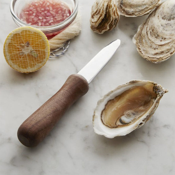 Oyster Shucking Knife with Wooden Handle