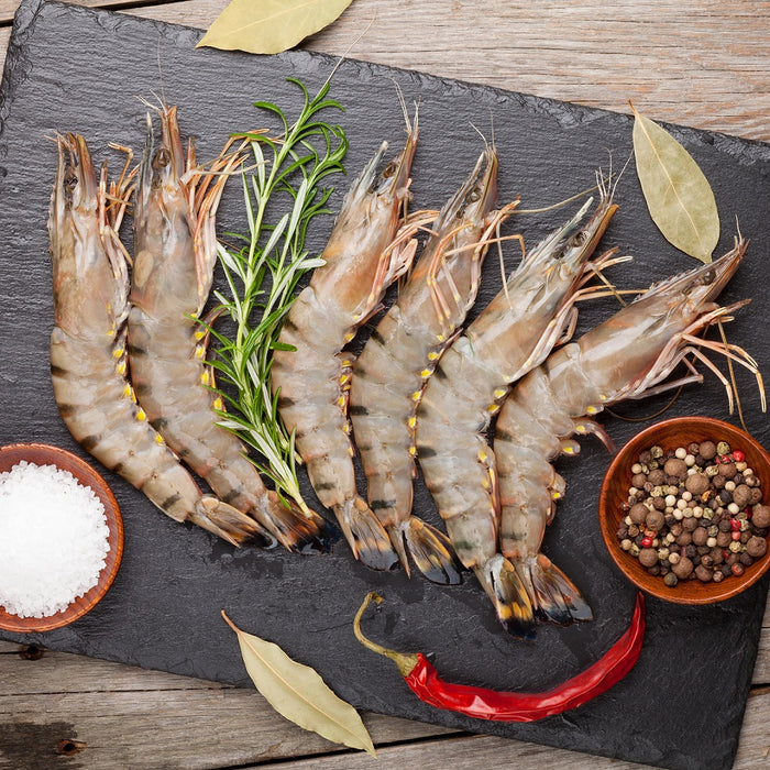 Large QLD Tiger Prawns Raw U10/20 per kg (Frozen)